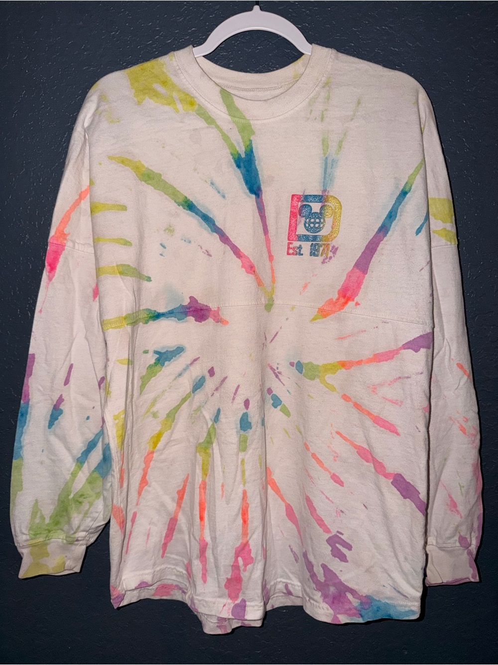 Walt Disney World Rainbow Tye-Dye Spirit Jersey